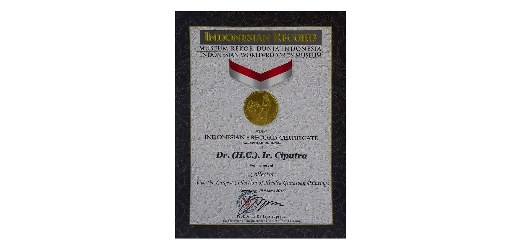 Collector with The Largest Collection of Hendra Gunawan Paintings (2016)