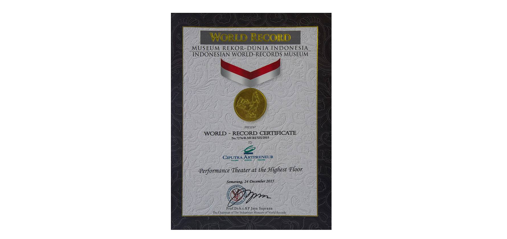 Performance Theater at the Highest Floor from MURI (2015)