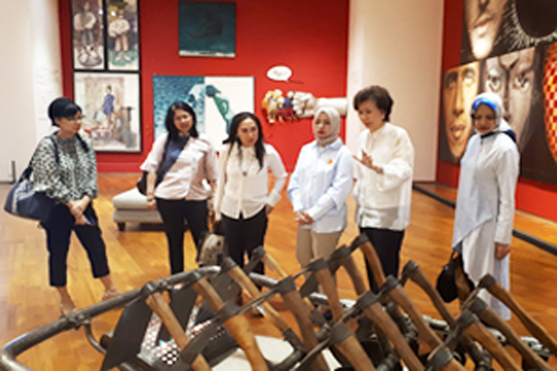 Kunjungan Ibu Nur Asia Uno ke Ciputra Artpreneur Museum