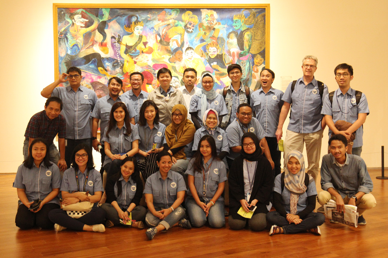 DANONE AQUA employees visit the Ciputra Artpreneur Museum